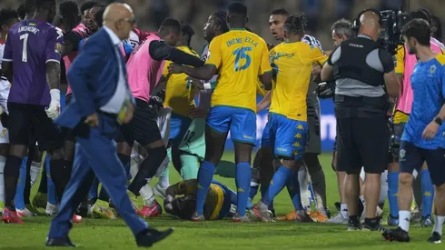 Combos y empujones entre Gabón y Ghana por la Copa Africana de Naciones.