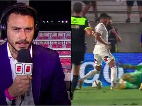 Pinilla no puede creer el penal que le cobraron a Colo Colo