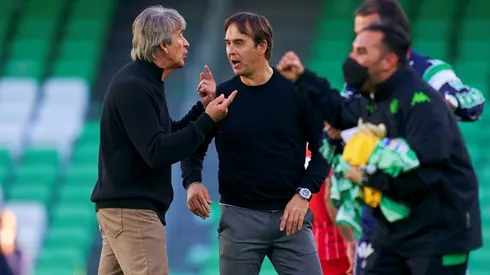 Manuel Pellegrini tuvo un acalorado debate con su colega sevillano, el ex seleccionador español Julen Lopetegui