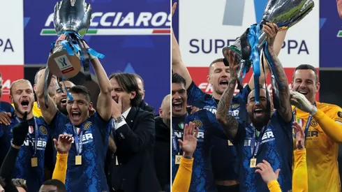 Alexis Sánchez y Arturo Vidal celebraron un nuevo título en sus carreras.