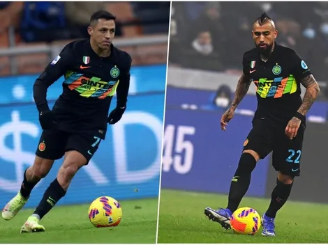 Formación: Alexis y Vidal en la banca del Inter por la Supercopa