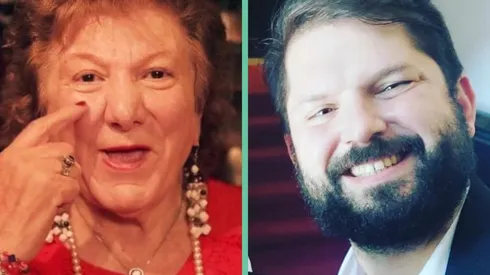 Yolanda Sulta y Gabriel Boric.