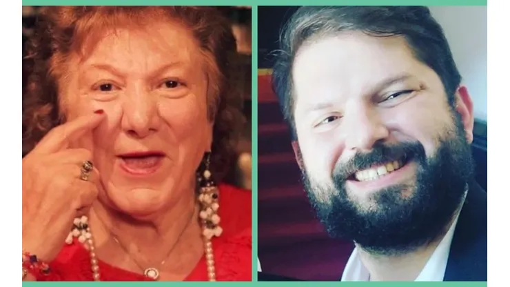 Yolanda Sulta y Gabriel Boric.