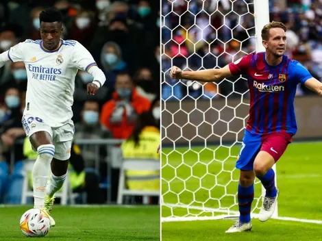 Los goles de Vinicius y De Jong en el primer tiempo