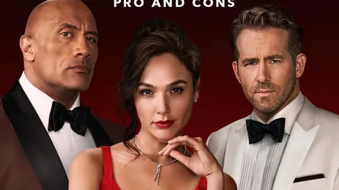 Dwayne Johnson, Gal Gadot y Ryan Reynolds