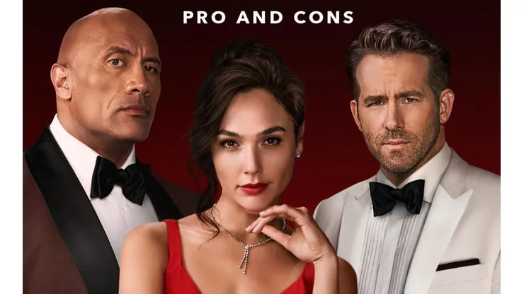 Dwayne Johnson, Gal Gadot y Ryan Reynolds