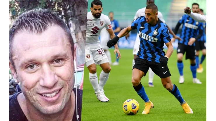 Antonio Cassano le regaló una nueva pérgola de elogios a Alexis Sánchez, de positivo presente en el Inter de Milán