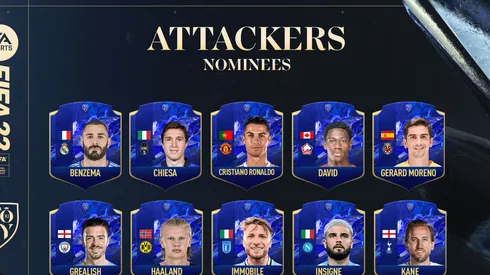 Parte los delanteros nominados, entre ellos Haaland y Mbappé