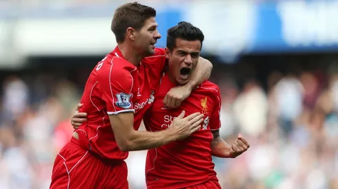 Coutinho compartió con Gerrard en el Liverpool