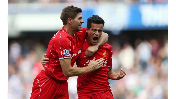 Coutinho compartió con Gerrard en el Liverpool