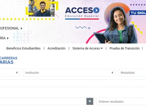 Buscador de carrera universitarias 2022