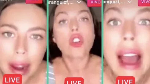 Daniela Aránguiz en el live de Instagram donde atacó a Perla Ilich.