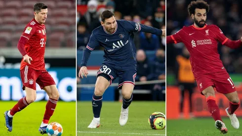 Robert Lewandowski, Mohamed Salah y Lionel Messi son los candidatos.