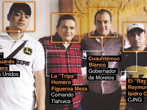 Escándalo en México por foto de Cuauhtémoc con supuestos líderes narcos