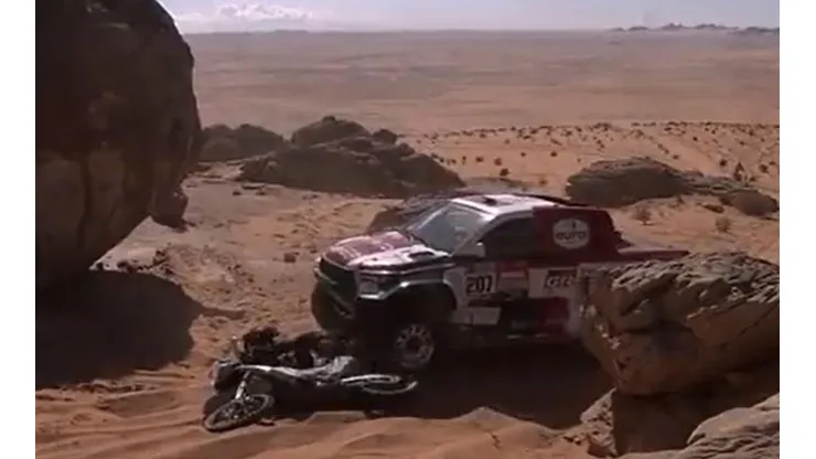 El momento en que De Villiers atropella a Zumarán