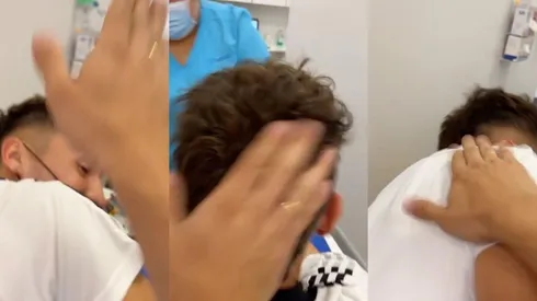 Cristián Zavala con pura buena onda en su primer día de pretemporada con Colo Colo.