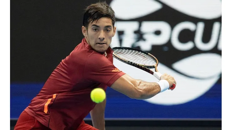 Cristian Garin derrotó al serbio Dusan Lajovic en la ATP Cup.