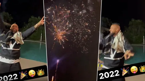 Arturo Vidal y la llegada del Año Nuevo.