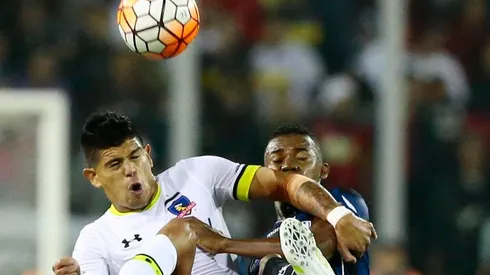 Pavez en Copa Libertadores 2016 ante Independiente del Valle