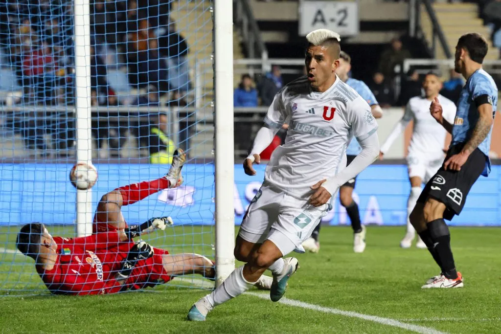 Leandro Fernández marcó el segundo gol de la U. Foto: Andres Pina/Photosport