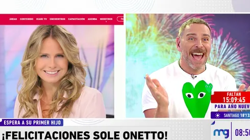 Soledad Onetto anunció este jueves que está embarazada y José Antonio Neme contó detalles en Mucho Gusto.