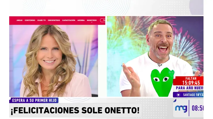 Soledad Onetto anunció este jueves que está embarazada y José Antonio Neme contó detalles en Mucho Gusto.