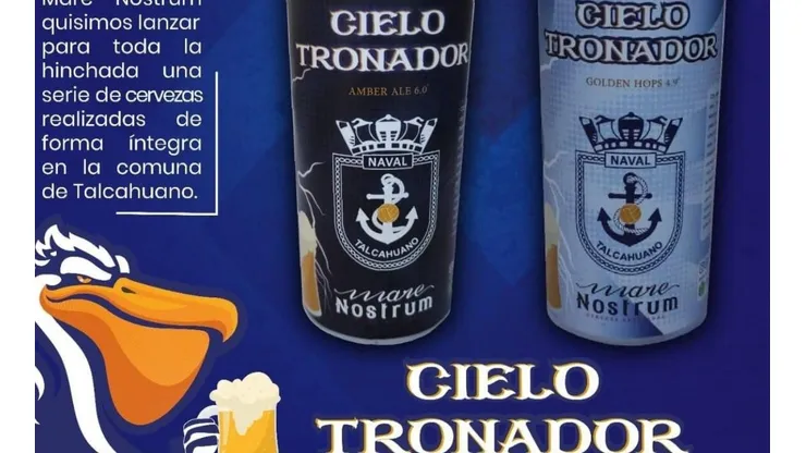 El modelo especial de cerveza inspirada en el fanatismo el hincha de Naval