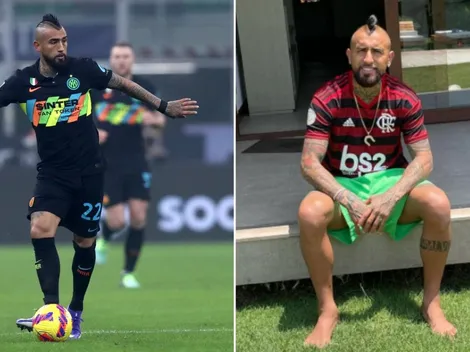 Vidal termina vacaciones coqueteando con Flamengo