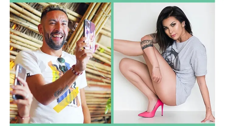Mauricio Isla y Thati Lira.