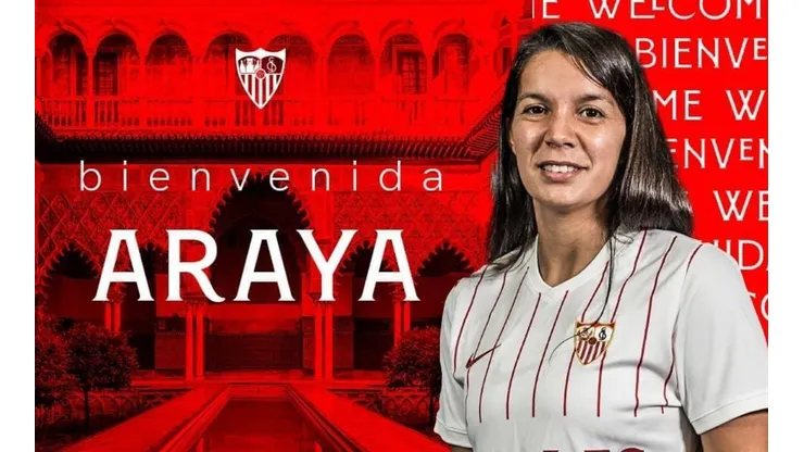 Karen Araya es presentada como nuevo refuerzo del Sevilla Femenino para la temporada 2022.