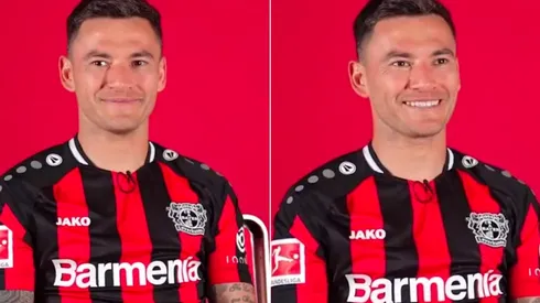 Charles Aránguiz tiró la talla en las redes sociales del Bayern Leverkusen.