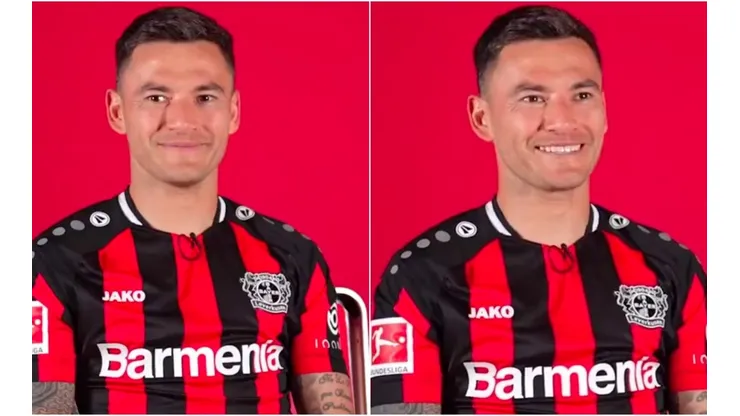 Charles Aránguiz tiró la talla en las redes sociales del Bayern Leverkusen.