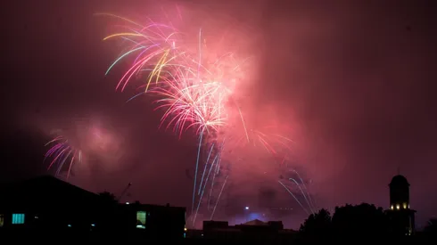 Fuegos artificiales para Año Nuevo