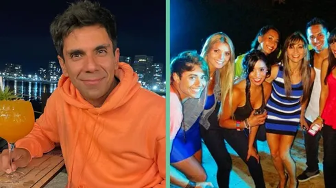 Juan Pablo Queraltó y algunas de las ex chicas Yingo.