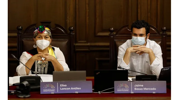 Elisa Loncon y Jaime Bassa