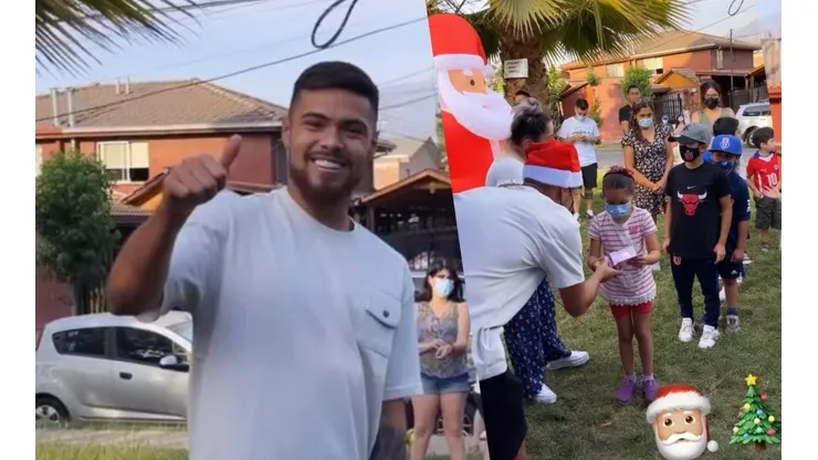 Paulo Díaz aprovechó la tarde del sábado para compartir con los niños