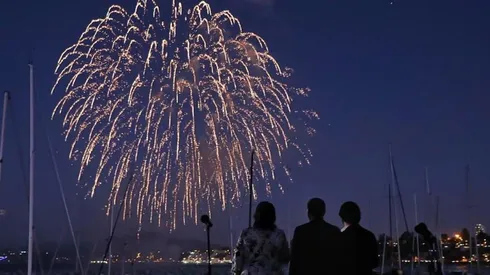 Fuegos artificiales Viña del Mar y Valparaíso