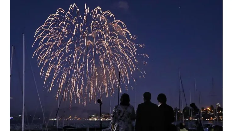 Fuegos artificiales Viña del Mar y Valparaíso