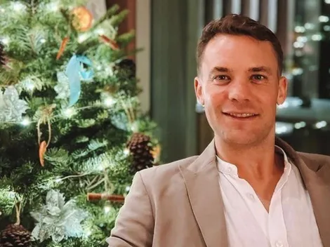 El acrobático entrenamiento de Neuer en Navidad