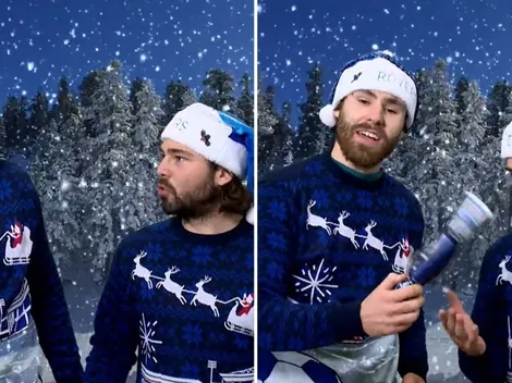 Con tremendo look Ben Brereton manda un saludo navideño