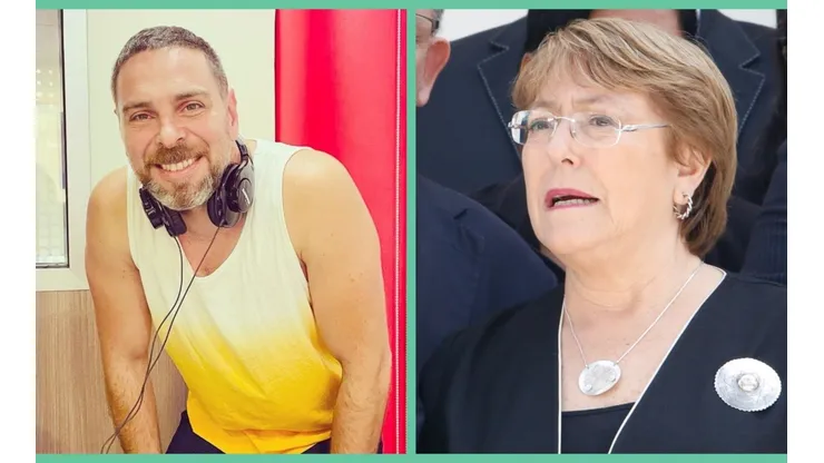 José Antonio Neme y Michelle Bachelet.