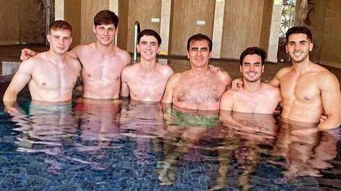 Quinteros disfruta un relajo con sus hijos y también junto a Bruno Barticciotto