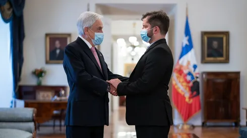 Gabriel Boric en Palacio La Moneda