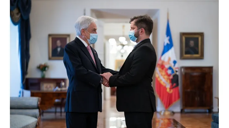 Gabriel Boric en Palacio La Moneda