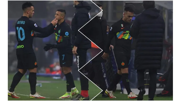 El cambio de Alexis por Lautaro y el enojo del argentino en Inter.