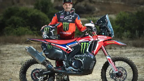 La moto que acompaña a Pablo Quintanilla, la Honda CRF450 Rally, ha sido desarrollada por y para el Rally Dakar.