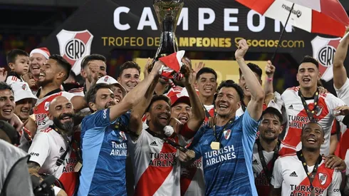 Paulo Díaz festejó junto a su hijo el título de River Plate