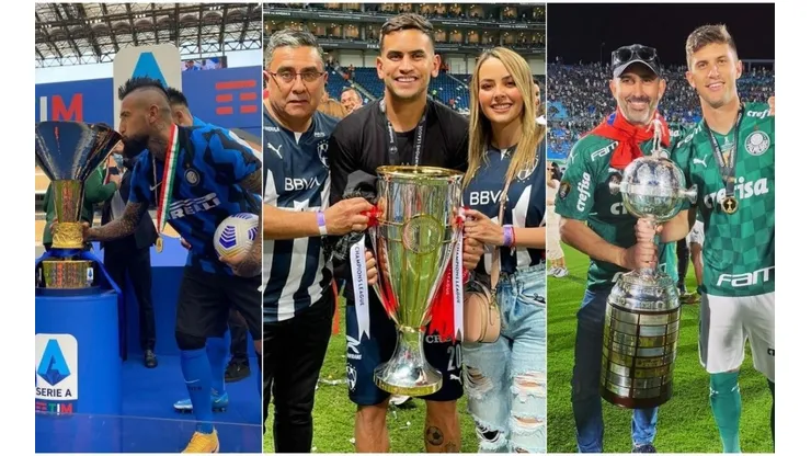 Vidal, Vegas y Kuscevic lucen sus trofeos ganados el 2021