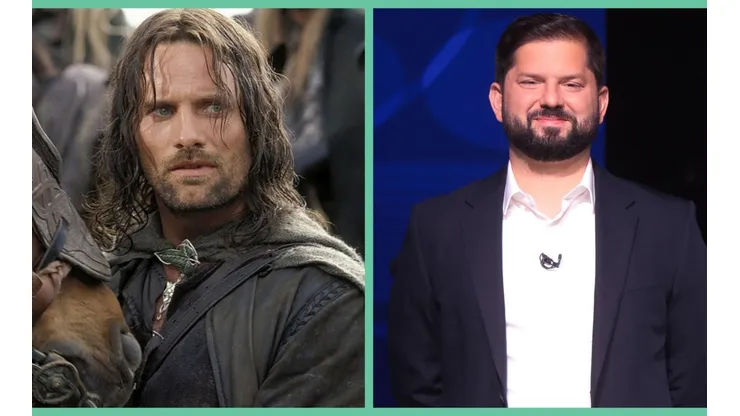 Viggo Mortensen en El Señor de los Anillos y Gabriel Boric.