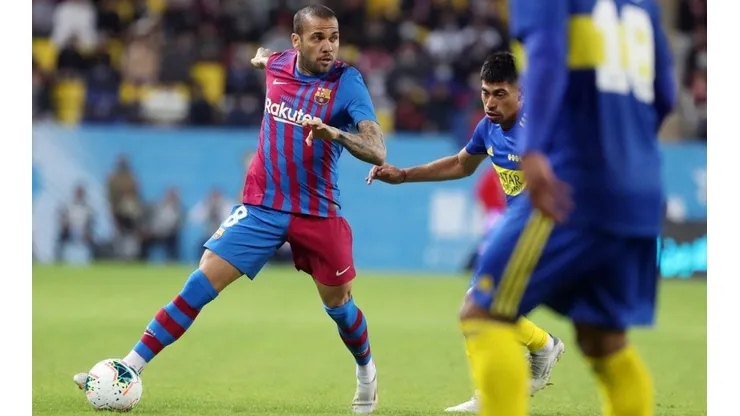 Dani Alves volvió a vestir la camiseta del Barcelona